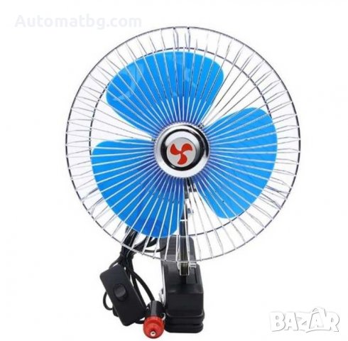 Вентилатор за автомобил Automat, 6 innch, 24V, 15см, Син, снимка 5 - Аксесоари и консумативи - 36862981