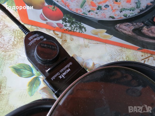 Грил скара Monix GrilleMax Combi -електрическа, с капак+грил, испански, снимка 11 - Скари - 33611410