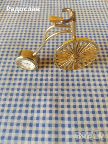 настолен часовник с формата на велосипед , снимка 2 - Други - 51719189