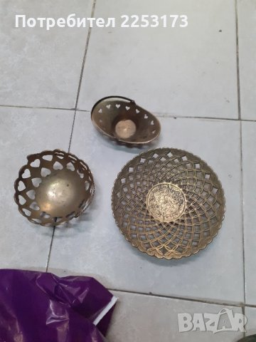 Месингови кошнички-бонбониери, снимка 2 - Декорация за дома - 43411254