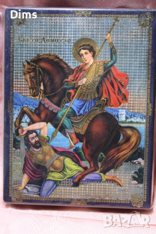 Голяма Икона на Свети Димитър , снимка 1 - Икони - 38625858