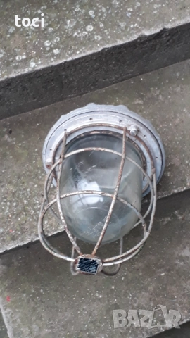 Стара противозривна Индустриална лампа, снимка 5 - Други ценни предмети - 52520443