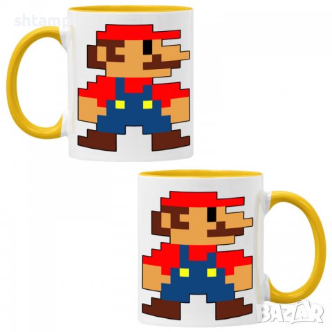 Чаша Super Mario 8-bit,Керамична Чаша, Кафе Чай, Игра,Изненада,Подарък,Повод,Празник,Рожден Ден, снимка 7 - Чаши - 38481911
