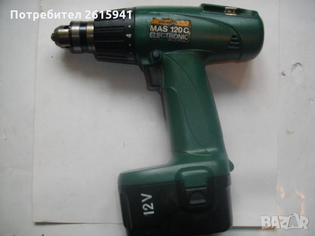 12 Волта-Meister Craft-Немски Винтоверт-Дрелка-Метален Патронник-Отличен-Мейстер, снимка 1