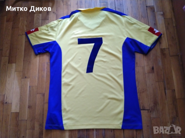 Украйна винтидж футболна тениска маркова на Лото №7 Андрей Шевченко размер Л реален, снимка 4 - Футбол - 51832210