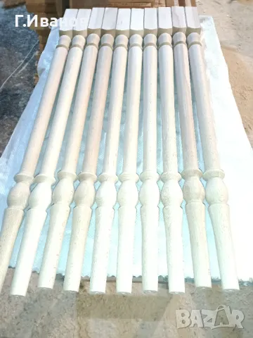 Струговани Балюстри за парапет. Начални колони .Ръкохватки  от дърво., снимка 7 - Стругарски услуги - 48594566