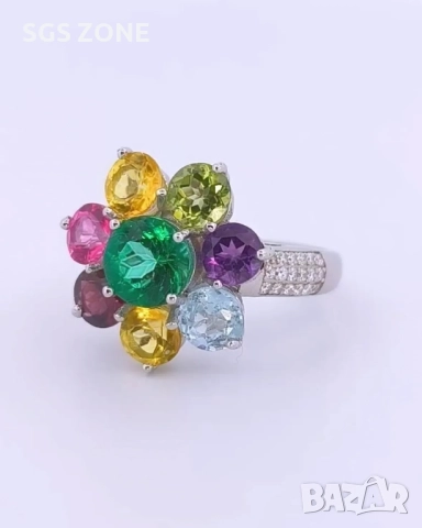 ТАЙЛАНДСКИ ПРЪСТЕН С ЕСТЕСТВЕНИ КАМЪНИ