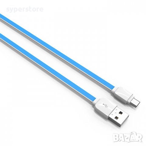 Кабел Micro USB към USB за LDNIO XS-07 SS000150 1m Син Samsung Huawei Преходник Micro USB to USB M/M, снимка 1 - USB кабели - 36774225