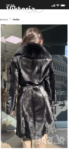 Палто естествен косъм, снимка 4 - Палта, манта - 52595826