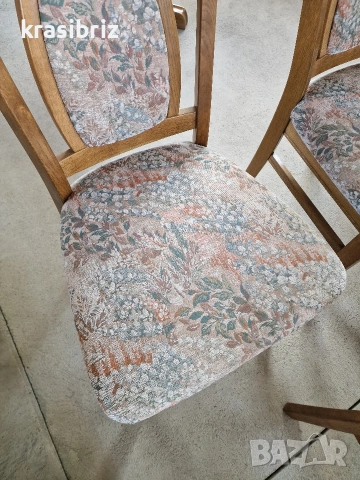 К-т Масивни Столове-5бр -2 с Подлакътници-внос от Германия!, снимка 8 - Столове - 53535104