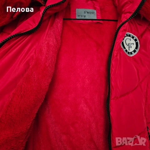 Червено яке, снимка 3 - Якета - 52669745