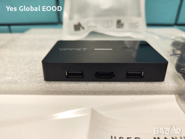 AILVLVNG HDMI KVM суич 2 PC към 1 монитор 4K@60Hz, снимка 9 - Друга електроника - 52942289