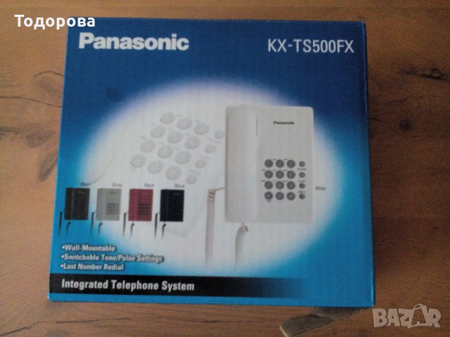 Цифров телефон Рanasonic kx-ts500fx - стационарен, снимка 2 - Стационарни телефони и факсове - 28460686