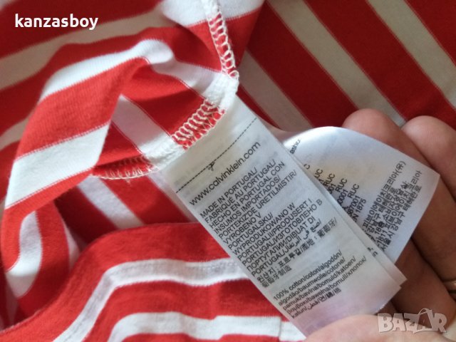 calvin klein - страхотна мъжка тениска КАТО НОВА, снимка 8 - Тениски - 37891397