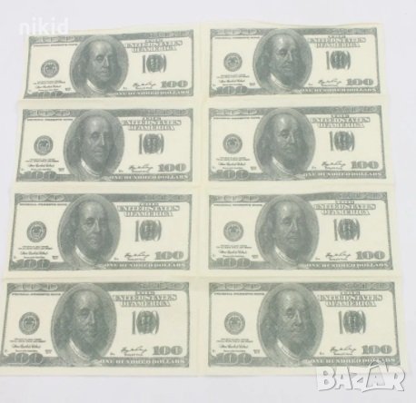 носни кърпички с мотив на щатския долар долари 100 долара пари хартиен салфетки пакет , снимка 5 - Други - 32955683