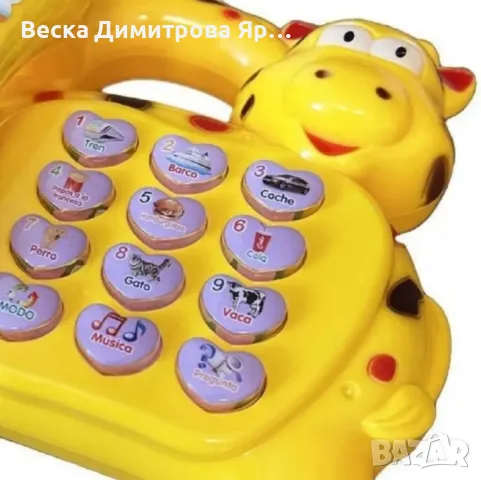 Детска играчка Музикален телефон със звуци и светлини, снимка 3 - Други - 48434407