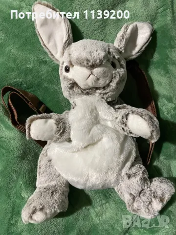 Френска детска плюшена раница зайче, снимка 9 - Раници - 49007401