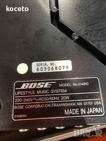 BOSE MODEL 614810 , снимка 9 - Ресийвъри, усилватели, смесителни пултове - 40125355