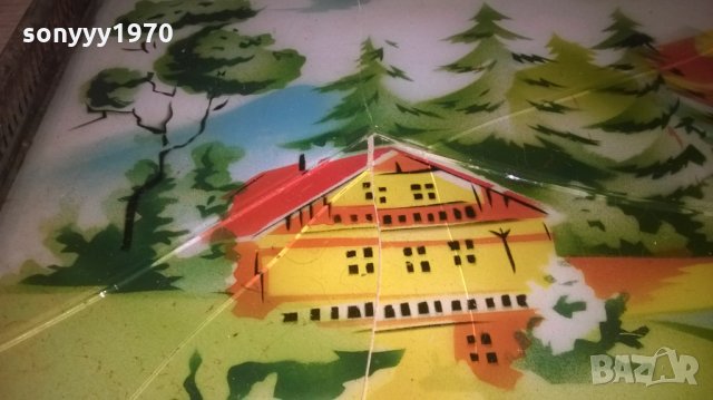 стар поднос-къща/лодка-48х25см, снимка 5 - Колекции - 26743430