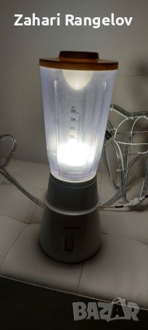 Лампа от Блендер с фасунка и LED крушка, снимка 3 - Настолни лампи - 38219914
