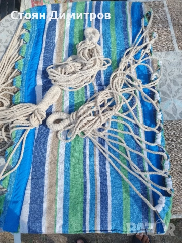 Прекрасен здрав хамак изработка памук ,удобен, допълнително захващане , снимка 5 - Антикварни и старинни предмети - 51614214