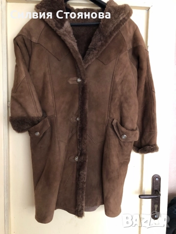 Яке с пух от велур, снимка 2 - Якета - 52869991