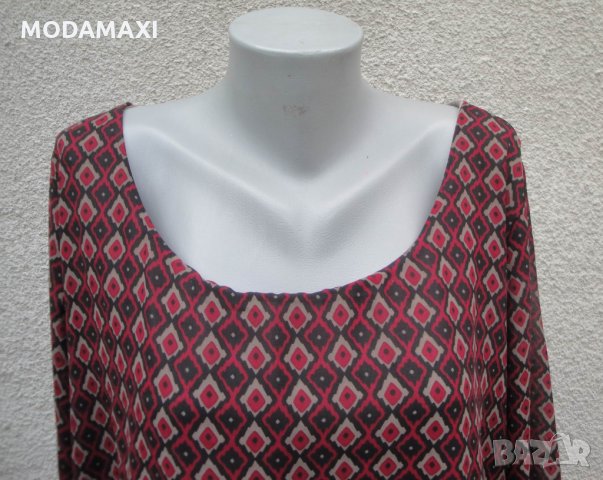 4XL Нова туника с пайети от два пласта, снимка 2 - Туники - 32586662