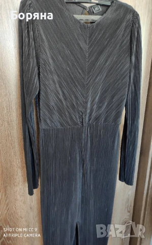 ZARA дълга черна рокля солей, снимка 14 - Рокли - 51285415