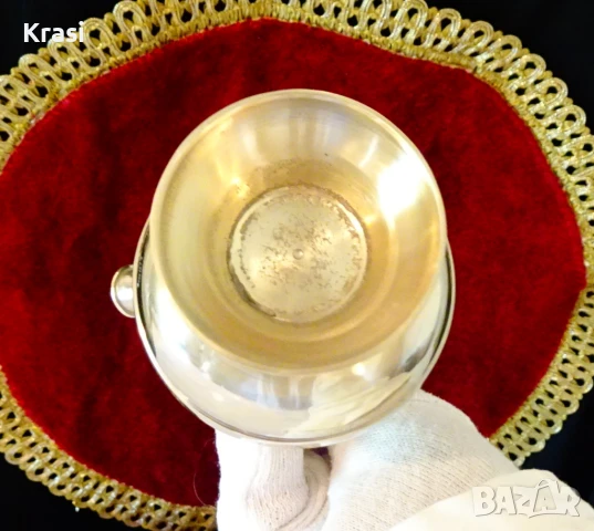 Посребрено бронзово наргиле,маркировка, снимка 5 - Наргилета - 50898059