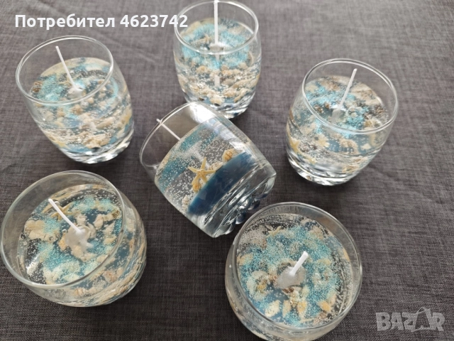 свещ море с гел восък