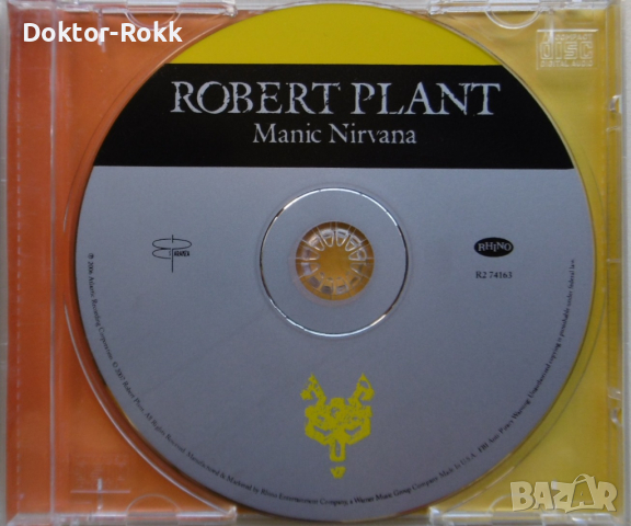 Robert Plant – Manic Nirvana (2007, CD) - Remastered, снимка 3 - CD дискове - 36478598