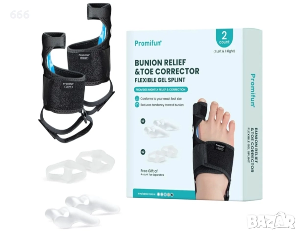 Коректор за палци на крака за жени и мъже