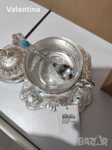 Захарница от метал и стъкло, Дубай, снимка 4 - Декорация за дома - 51618351