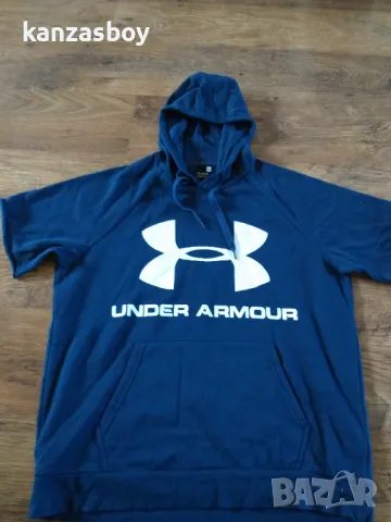 Under Armour Rival Fleece Logo - страхотно мъжко горнище КАТО НОВО ХЛ, снимка 5 - Спортни дрехи, екипи - 48492889