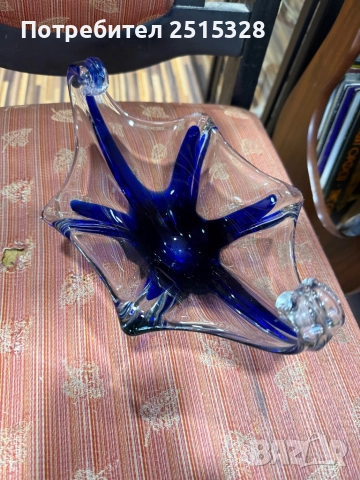 красива бонбониера мурано арт деко, снимка 6 - Колекции - 52875403