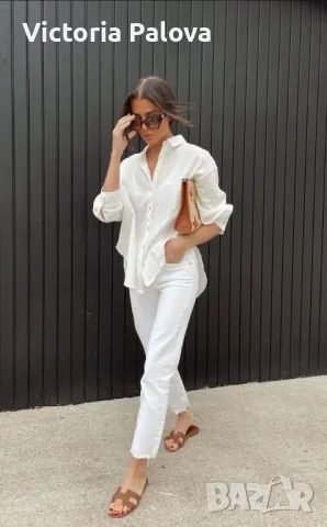 Италианска модна къща CHERRUTI 1881 бял панталон, снимка 10 - Панталони - 50408534