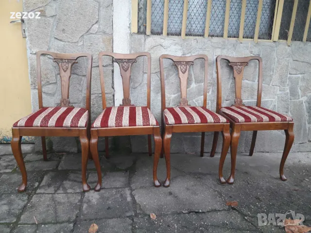 Столове антикварни-4бр.№026, снимка 2 - Столове - 49465199