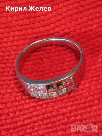 СКЪПОЦЕНЕН СРЕБЪРЕН ФешънАРТ ПРЪСТЕН РОДИРАНО СРЕБРО 925 сЛАБОРАТОРЕН МОЙСАНИТ 2камъка ЛИПСВАТ 39720, снимка 18 - Пръстени - 42843866