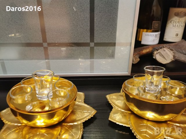 Комплекти чаши за ром, алуминий, снимка 4 - Антикварни и старинни предмети - 39829892