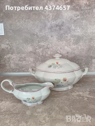 Порцеланов супник и сосиера