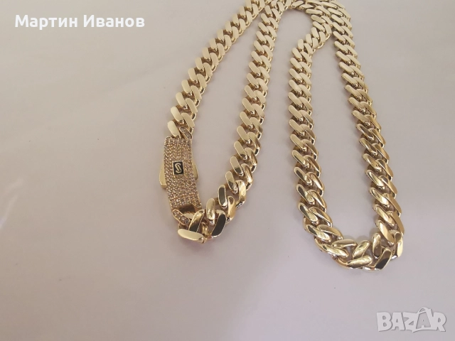 Златен синджир Монако панцер , снимка 6 - Колиета, медальони, синджири - 52497611