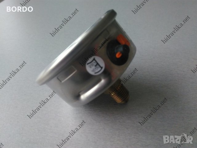 Манометър с глицерин WIKA - Ф63/0-60 bar (аксиален), снимка 2 - Резервни части за машини - 33575008