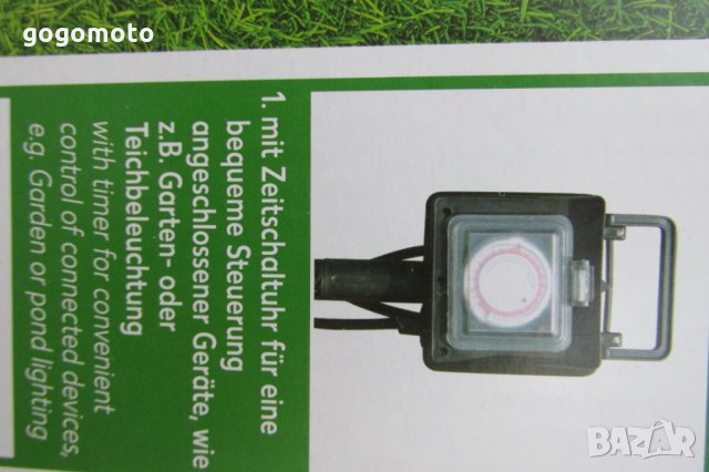 НОВ водоустойчив таймер + ВОДОУСТОЙЧИВ разклонител, контакт,удължител градински практичен,3 м. кабел, снимка 3 - Градинска техника - 28722661