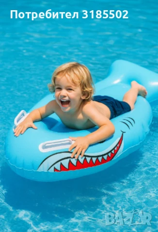 Сърф акула с дръжки, 100/54см, снимка 5 - Надуваеми играчки - 50928095