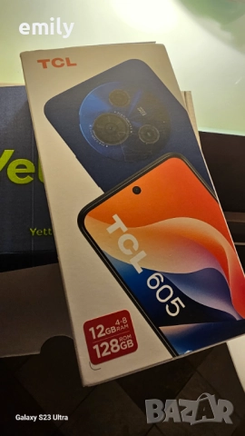 Нов Телефон Tcl 605 12gb 128gb blue