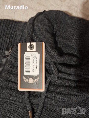  мъжки пуловер с висока яка, снимка 3 - Тениски - 51972198