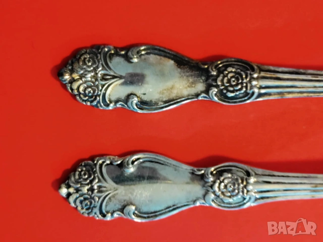 Посребрени вилици и лъжици "Сребърна роза", МНЦ, мелхиор, СССР, снимка 8 - Прибори за хранене, готвене и сервиране - 53424212