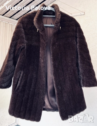 Луксозно  палто/ шуба GALAN алпака, снимка 2 - Палта, манта - 52197098