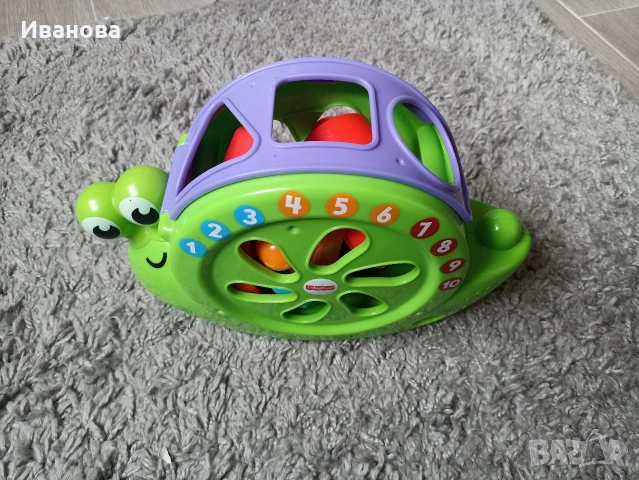 Музикален охлюв-сортер Fisher Price,