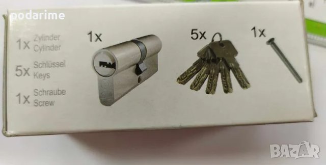 Патрон 30/40 мм, ДИН, с аварийна функция, 5 ямкови ключа, снимка 3 - Входни врати - 49025597